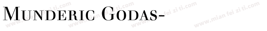 Munderic Godas字体下载字体转换